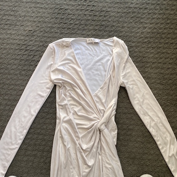 House Of CB, 'Pedrina' White Pearl Maxi Dress, Size S - Picture 4 of 5